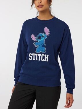 Disney Stitch Crew Neck Sweatshirt / Women-Unisex / Size:M
